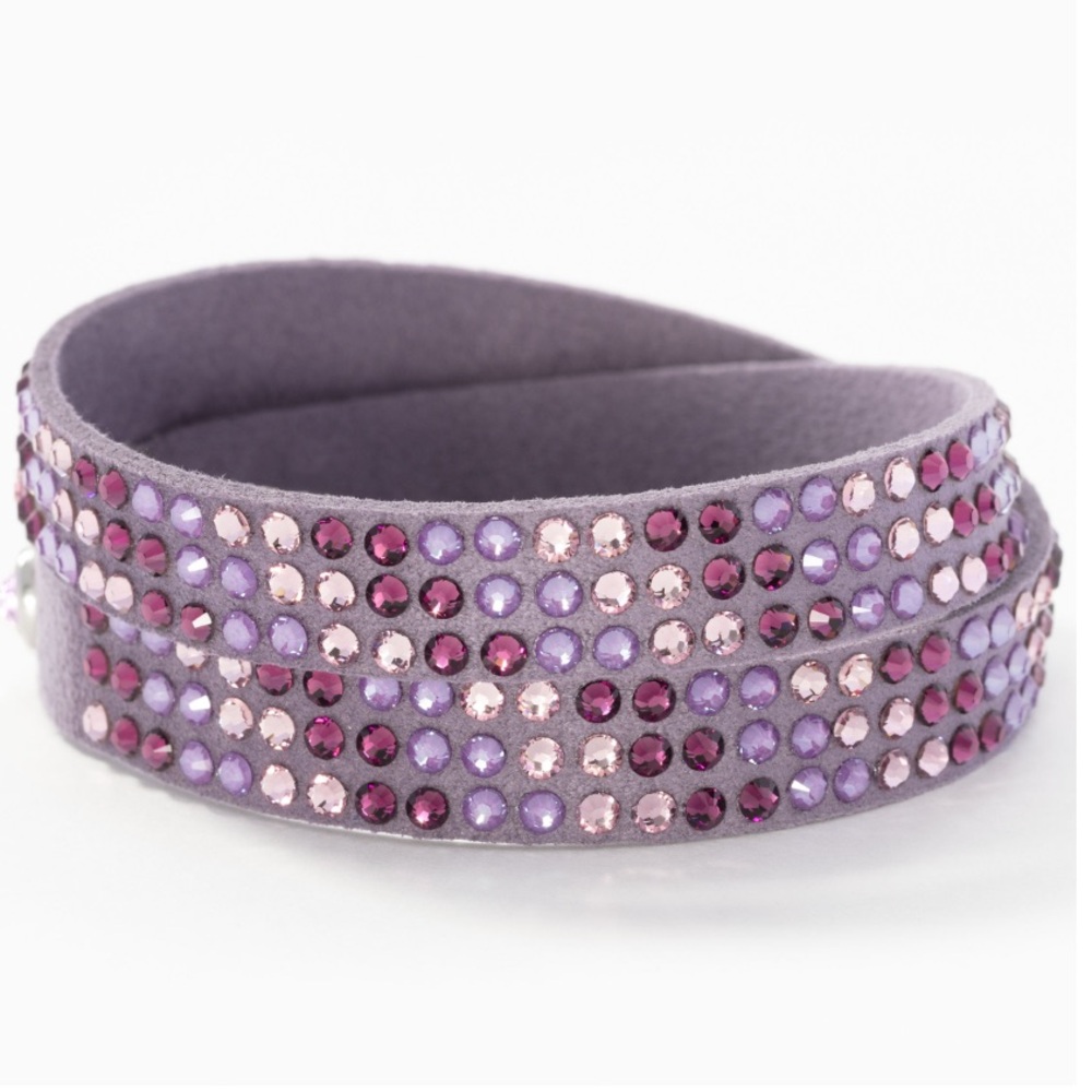 Touchstone Crystal Purple Wrapped Up Bracelet